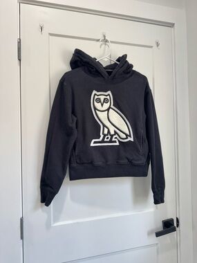 OVO Black Hoodie with Large Owl Patch